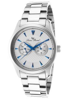 Stellar Stainless Steel White Dial Blue Accents
