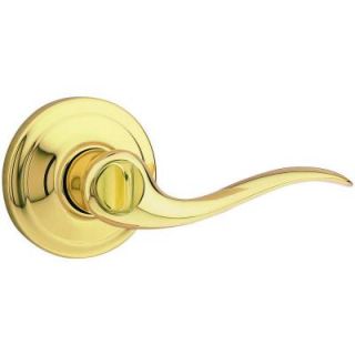 Kwikset Tustin Polished Brass Bed/Bath Lever 730TNL 3 RCAL RCS