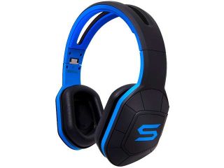 SOUL COMBAT Electric Blue 3.5mm Over Ear Headphones for iOS & Android Devices 06 1194R