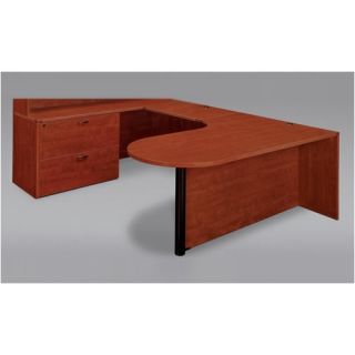 Fairplex U Shape Executive Desk with Corner Peninsula / Bullet Lateral