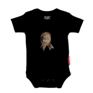 Silly Souls TT 55 0 no. 1 Baby  0 3 Month Bodysuit  Black