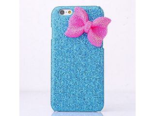 Case For iPhone 6 4.7 inch Glitter Bling Sparkle 3D Bow Knot Hard Plastic Snap On Case Shell Cover For iphone 6 Drop Shipping