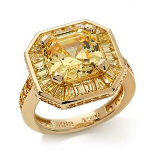 Jean Dousset 6.6ct Absolute™ Canary Asscher Vermeil Ring   7817759