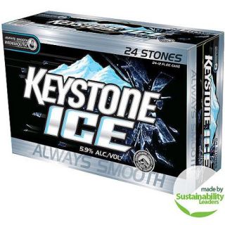 Keystone Ice Beer, 12 fl oz, 24 pack
