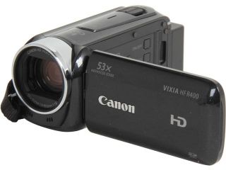 Canon VIXIA HF R400 (8155B004) Black 1/4.85" CMOS 3.0" 230K Touch LCD 32X Optical Zoom High Definition Camcorder