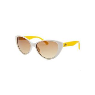 Lacoste L3602s 105 50 Kids' Cat Eye White Sunglasses