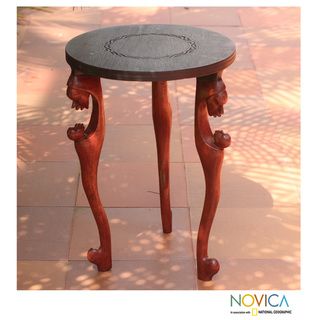Sese Wood African Mother Accent Table (Ghana)   Shopping