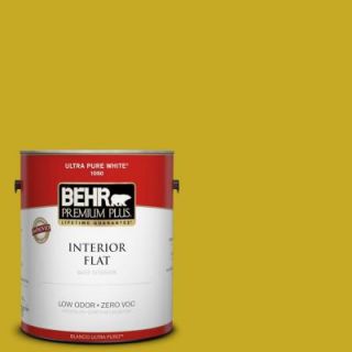 BEHR Premium Plus Home Decorators Collection 1 gal. #HDC MD 03 Citronette Zero VOC Flat Interior Paint 130001