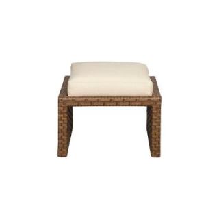Hampton Bay Tobago Patio Ottoman with Cushion Insert (Slipcovers Sold Separately) 151 101 OT NF