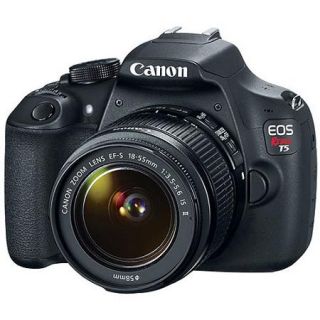 Canon Black EOS Rebel T5 Digital SLR Camera with 18 Megapixels and 18 55mm Zoom Lens Included