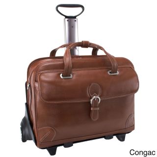 Siamod Carugetto Leather Detachable Wheeled Laptop Case  