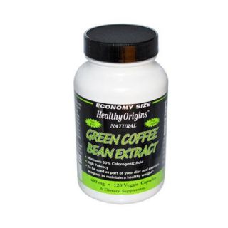 Green Coffee Bean Extract 400mg Healthy Origins 120 VCaps
