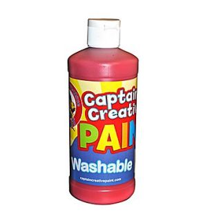 Captain Creative 16 oz. Washable Paint, Red