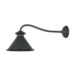 World Imports Dark Sky Kingston Collection 12 in. 1 Light Outdoor Long Arm Wall Sconce in Rust DISCONTINUED WI900442