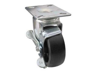 ALBION DCIB05041S014G Swivel Plate Cstr w/Brke,350 lb,5 In Dia