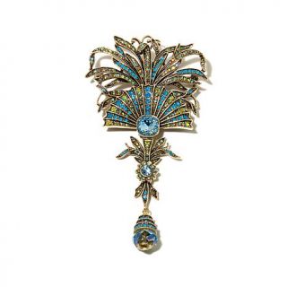 Heidi Daus "Magical Mimosa" Crystal Accented Drop Pin   7694600