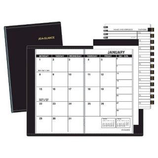 2015 AT A GLANCE® Recycled Monthly Planner Unruled   Black