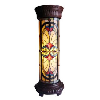 Chloe Lighting Ruby Spectacle Tiffany Glass 2 Light Victorian 30 H