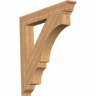 Ekena Millwork 5.5 in. x 44 in. x 44 in. Western Red Cedar Balboa Traditional Smooth Bracket BKT06X44X44BOA01SWR