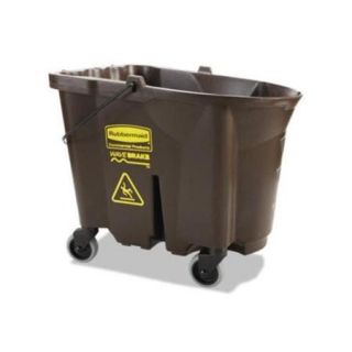 Wavebrake Bucket, 35 Qt, Brown, Plastic, 20.1 X 16 X 17.4 RCP757088BRO