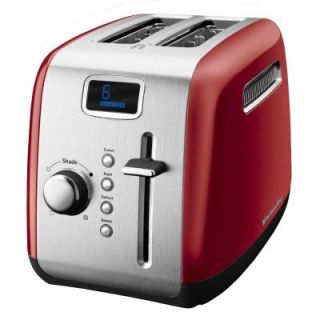 KitchenAid 2 Slice Toaster with LCD Display in Empire Red KMT222ER