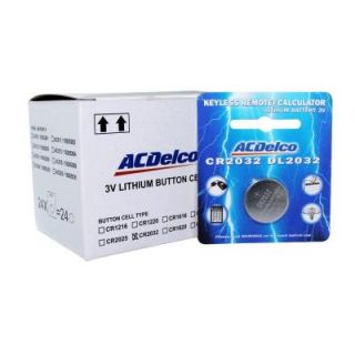 ACDelco Lithium Button Cell CR2032 3 Volt Battery (24 Pack) AC666