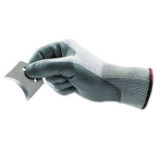 Ansell Hyflex Polyethylene Light Cut Protection Gloves, Gray/White, Size 7