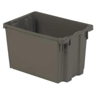 Lewisbins 65 lb Capacity, Stack and Nest Container, Gray SN2013 12 GREY