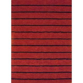 Herat Oriental Indo Hand tufted Tibetan Red Wool Rug (6'6 x 4'8)