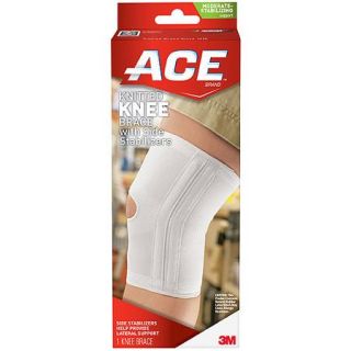 ACE Knitted Knee Brace w/Side Stabilizers, L, 207355
