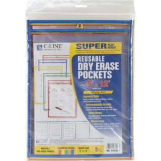 Reusable 9x12 inch Dry Erase Pockets   15490184  