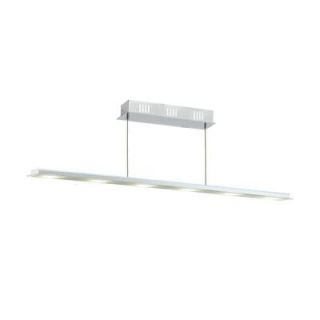 Eglo Mysterio 7 Light Chrome Linear LED Pendant with Remote Control 91079A