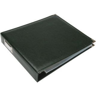 Forest Green Faux Leather 3 ring Scrapbook Album  
