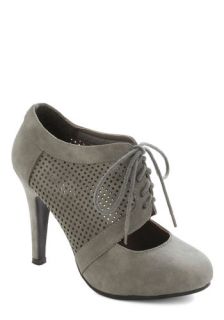 All Out on the Town Heel in Grey  Mod Retro Vintage Heels