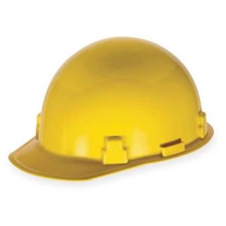 MSA 486959 Hard Hat, FrtBrim, Slotted, Rtcht, Yellow