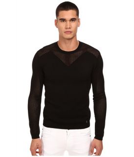 Versace Collection See Thru Paneled Sweater