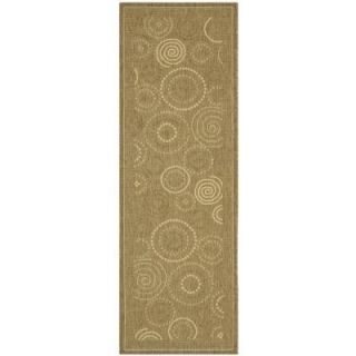 Safavieh Courtyard Brown/Natural 2 ft. 3 in. x 10 ft. Runner CY1906 3009 210