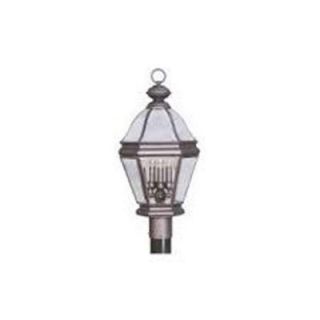 Livex Lighting 3 Light Outdoor Bronze Incandescent Post Lantern CLI MEN2633 07
