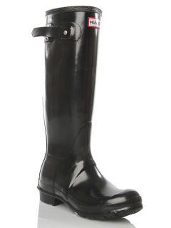 Hunter Original Gloss Tall Wellington Boots Black