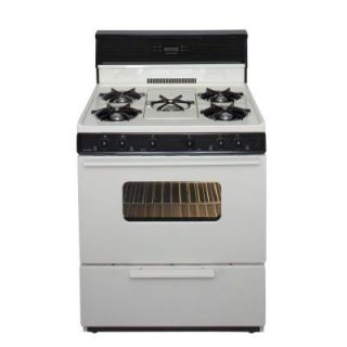 Premier 30 in. 3.91 cu. ft. Freestanding Gas Range with 5th Burner and Griddle Package in Biscuit SFK249TP