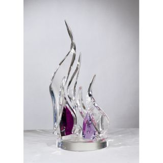 Sculptures and Art Pieces Acrylic Flame Sculpture by Shahrooz