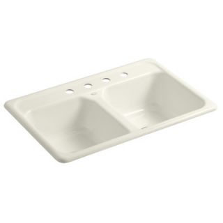 Delafield 33 x 22 x 8 1/2 Top Mount Double Equal Kitchen Sink with