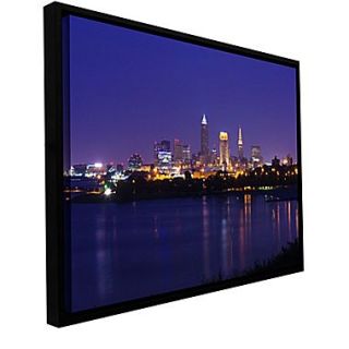 ArtWall Cleveland 18 Gallery Wrapped Canvas 32 x 48 Floater Framed (0yor031a3248f)