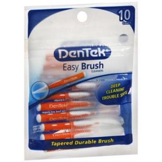 DenTek Easy Brush Cleaners, Mint, 10 Each (Pack of 6)