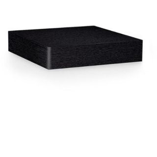 Way Basics Eco 10" Wall Shelf and Decorative Shelf, Black