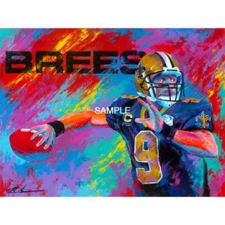 NFL &#045; Drew Brees Print New Orleans Saints Oversized Canvas Art