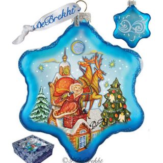 Holiday Limited Edition Special Delivery Snowflake Glass Ornament by G