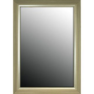 Second Look Mirrors Stepped Silver Petite Framed Wall Mirror