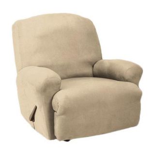 Sure Fit Stretch Suede Recliner T Cushion Slipcover