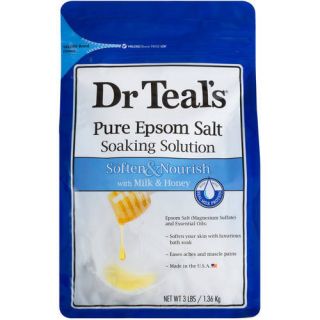 Dr Teal's® Epsom Salt Soften & Nourish Soaking Solution with Milk & Honey 3 lb. Bag